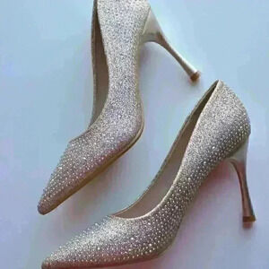 Sparkly Gold Delicate Shoes